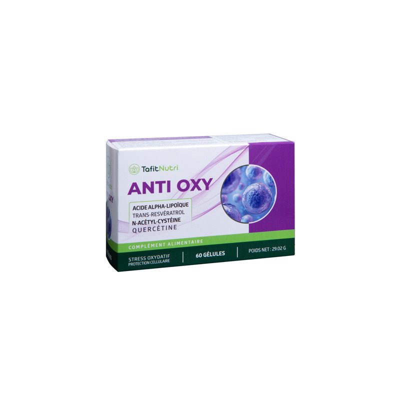 TafitNutri - ANTI OXY- Anti Oxydant - NAC - Quercetine - 60-gelules - NaturoCall.ch - Suisse