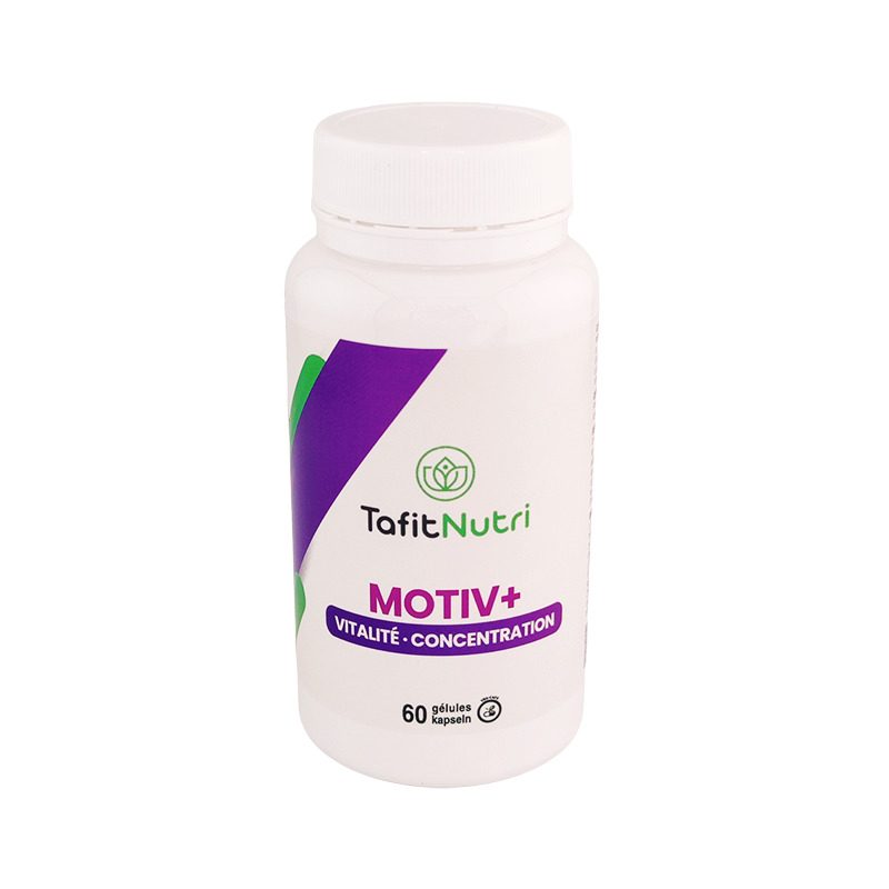 TafitNutri - Motiv - Concentration energie - 60 gelules - NaturoCall.ch - Suisse