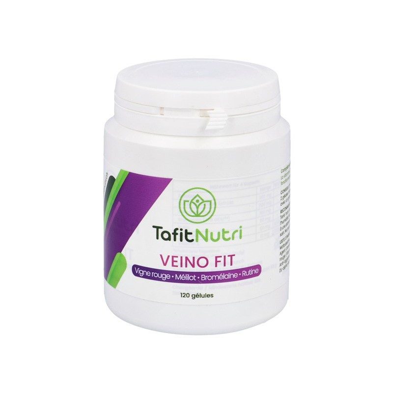TafitNutri - Veino Fit - Tonique veineux lymphatique - 120 gelules - NaturoCall.ch - Suisse
