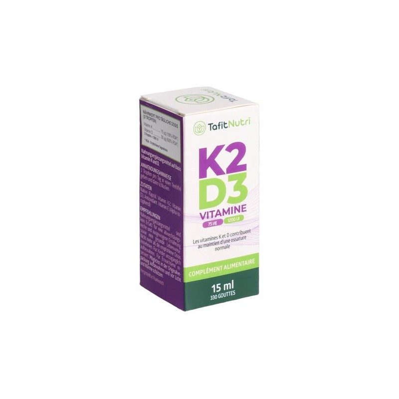 TafitNutri - Vitamine K2 D3 - 15 ml - NaturoCall.ch - Suisse
