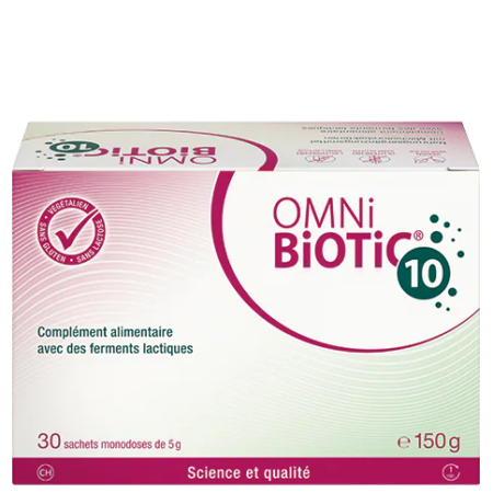 OMNi-BiOTiC® 10 OMNi-BiOTiC 10 - Complement alimentaire - Poudre - Boite 150 g - NaturoCall.ch - Suisse
