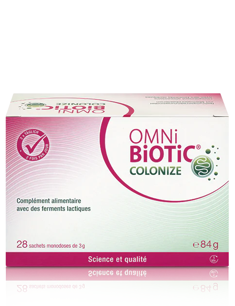 OMNi-BiOTiC® COLONIZE OMNi-BiOTiC COLONIZE - Complement alimentaire - Poudre - Boite 84g - NaturoCall.ch - Suisse